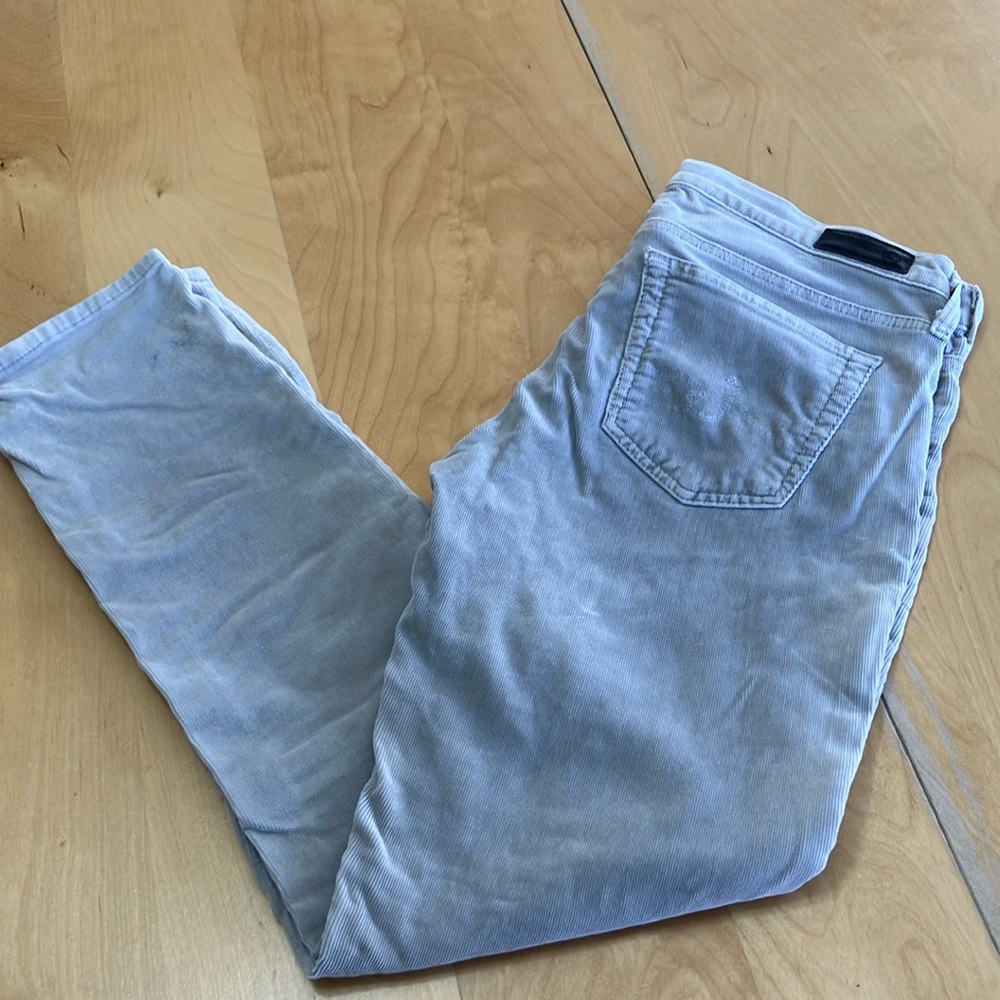 Adriano Goldschmied‎ grey corduroy jeans size 27 R  the Stevie Ankle straight